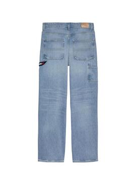 Pantaloni in denim Tommy Jeans Mia blu per donna