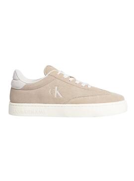 Scarpe da ginnastica Calvin Klein Jeans Classic Cupsole beige per uomo