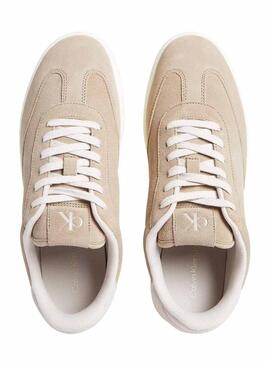 Scarpe da ginnastica Calvin Klein Jeans Classic Cupsole beige per uomo