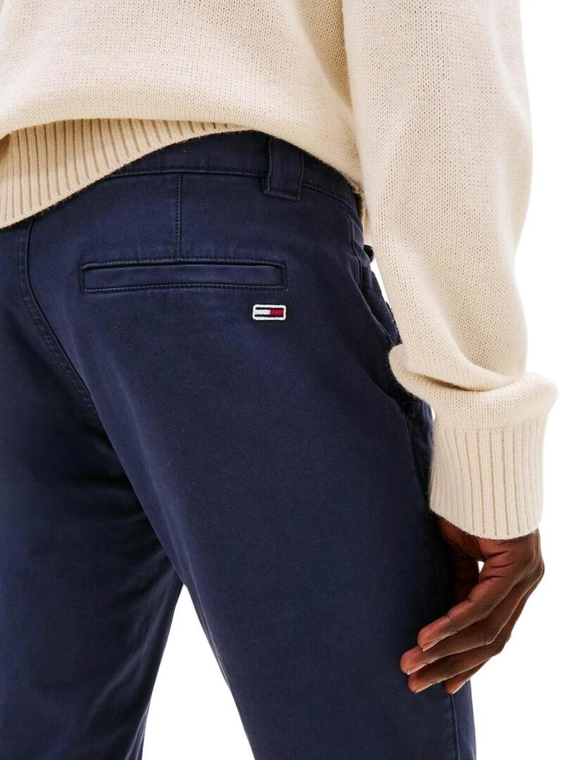 Pantaloni Tommy Jeans Scanton blu navy per uomo