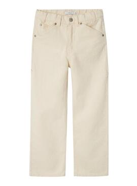 Pantaloni di jeans Name It Ryan beige per bambino