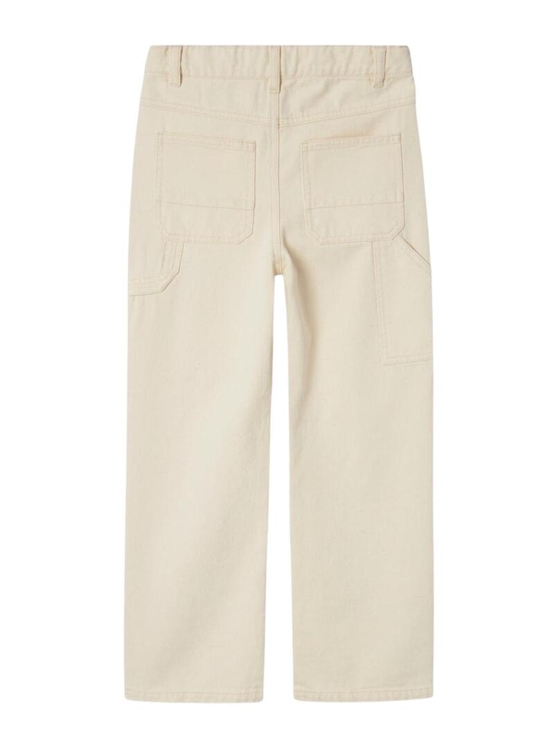 Pantaloni di jeans Name It Ryan beige per bambino