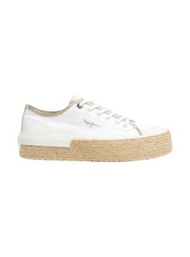 Sneakers Pepe Jeans Samoi bianche per donna