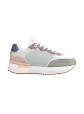 Sneakers Pepe Jeans Rusper Class turchese per donna