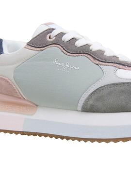 Sneakers Pepe Jeans Rusper Class turchese per donna