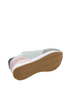 Sneakers Pepe Jeans Rusper Class turchese per donna