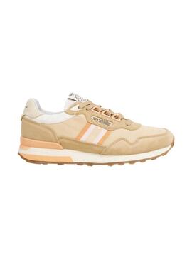 Sneakers Pepe Jeans Kingston beige per donna