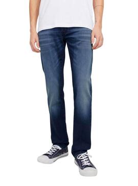 Pantaloni in denim scuro Jack and Jones Mike per uomo.