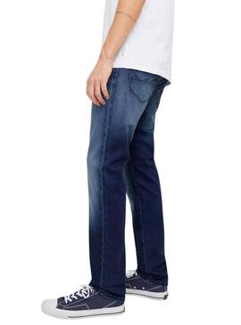 Pantaloni in denim scuro Jack and Jones Mike per uomo.