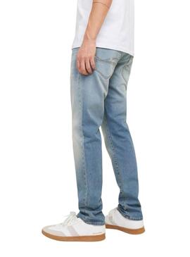 Pantaloni in denim Jack and Jones Mike di media lunghezza per uomo.