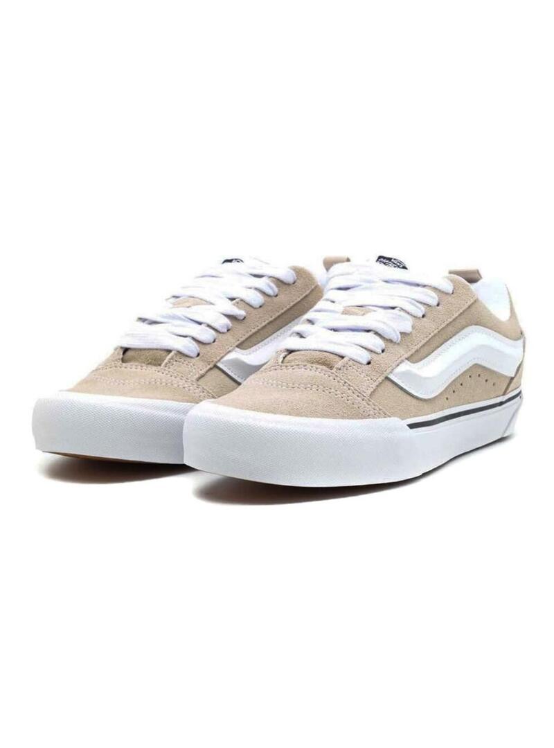 Sneakers Vans Knu Skool beige per uomo