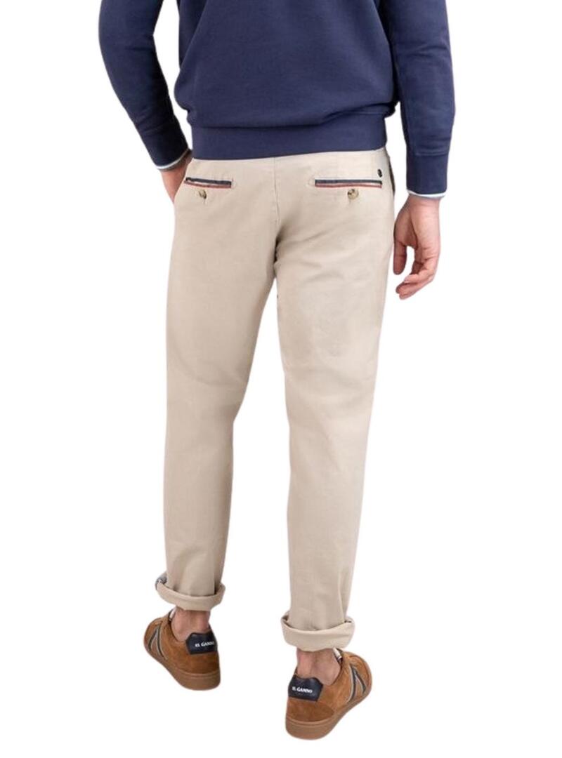 Pantaloni El Ganso cinese beige per uomo