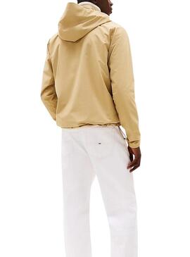 Anorak Tommy Jeans Tech beige per uomo