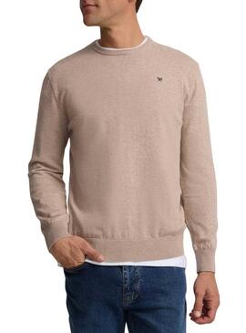 Maglione Silbon basic beige per uomo