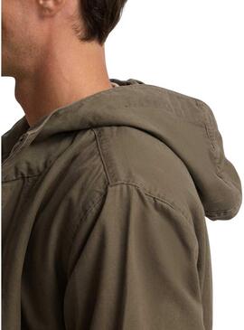 Parka Silbon Trademark verde per uomo