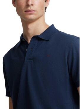 Polo Silbon basico blu navy per uomo