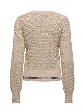 Maglia Only Lasa beige per donna