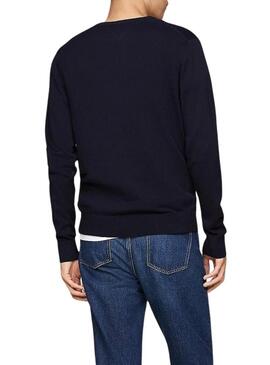 Maglia Tommy Hilfiger Essential blu scuro per uomo