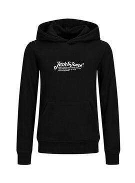 Felpa Jack and Jones Beau nera per bambino