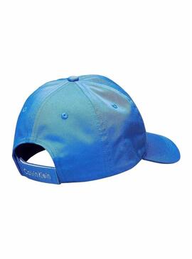 Cappello Calvin Klein Jeans Monologo blu per bambino.