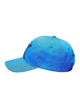 Cappello Calvin Klein Jeans Monologo blu per bambino.