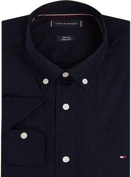 Camicia Tommy Hilfiger Core Flex blu scuro per uomo