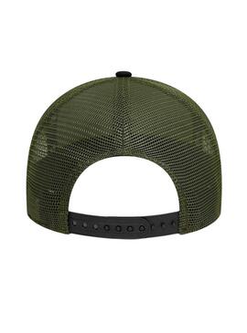 Cappellino New Era Trucker Patch nero per uomo.