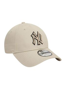 Cappello New Era Outline beige per uomo e donna