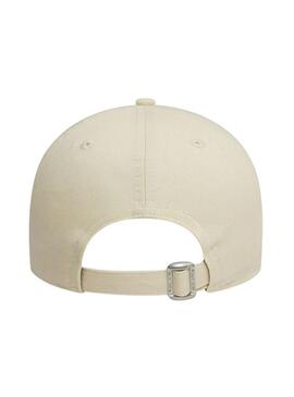 Cappello New Era Metallic Logo beige per donna