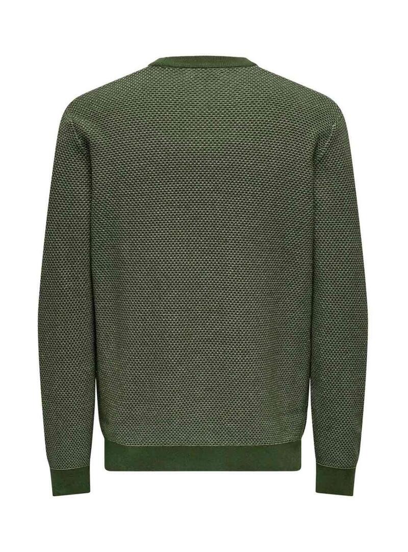 Maglia Only and Sons Morgan verde per uomo