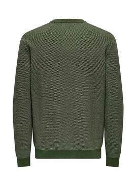 Maglia Only and Sons Morgan verde per uomo