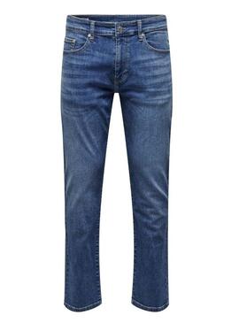 Pantaloni in denim Only and Sons Weft blu per uomo