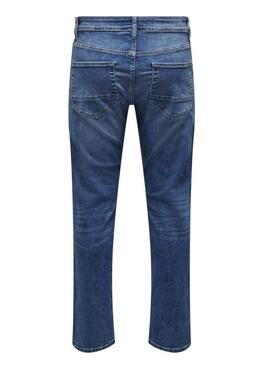 Pantaloni in denim Only and Sons Weft blu per uomo