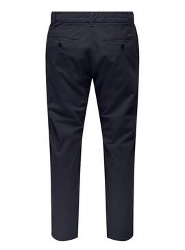 Pantaloni Only and Sons Free blu marino per uomo