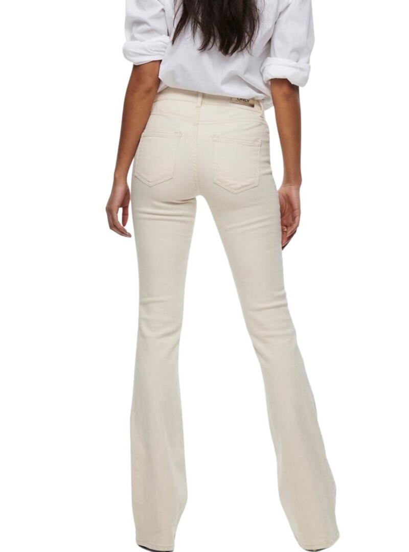 Pantaloni di jeans Only Blush beige per donna