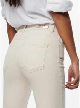 Pantaloni di jeans Only Blush beige per donna