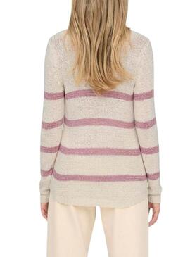 Maglia Only Geena beige per donna