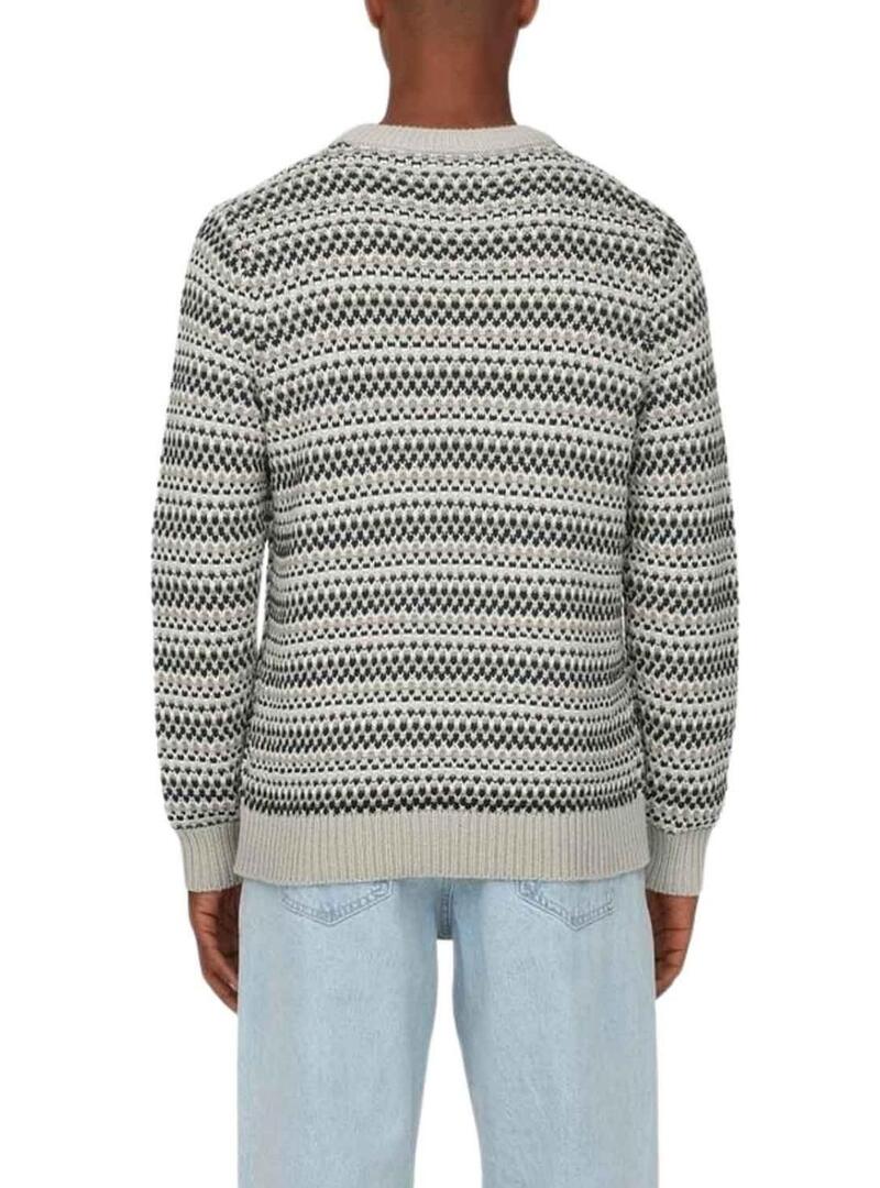 Maglione Only and Sons Musa grigio per uomo