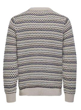 Maglione Only and Sons Musa grigio per uomo