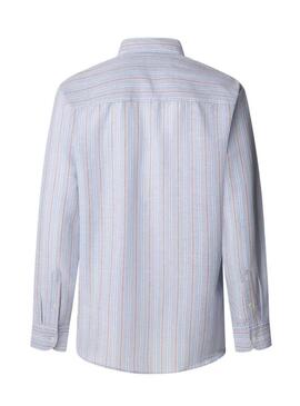 Camicia Pepe Jeans Alphonso blu per uomo