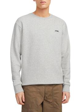 Felpa Jack and Jones Script bianca per uomo