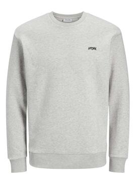 Felpa Jack and Jones Script bianca per uomo