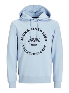 Felpa Jack and Jones Simon blu per uomo