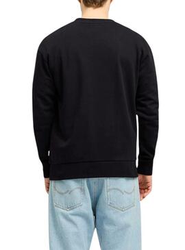 Felpa Jack and Jones Beau nera per uomo