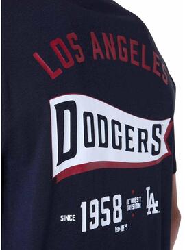 Maglietta New Era Dodgers blu scuro per uomo