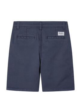 Bermuda Pepe Jeans Chino blu navy per bambino