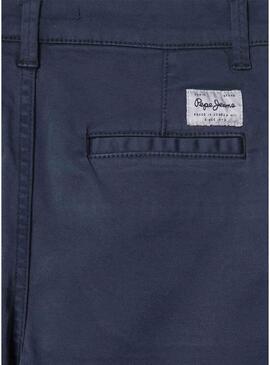 Bermuda Pepe Jeans Chino blu navy per bambino