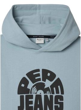 Felpa Pepe Jeans Harrison blu per bambino