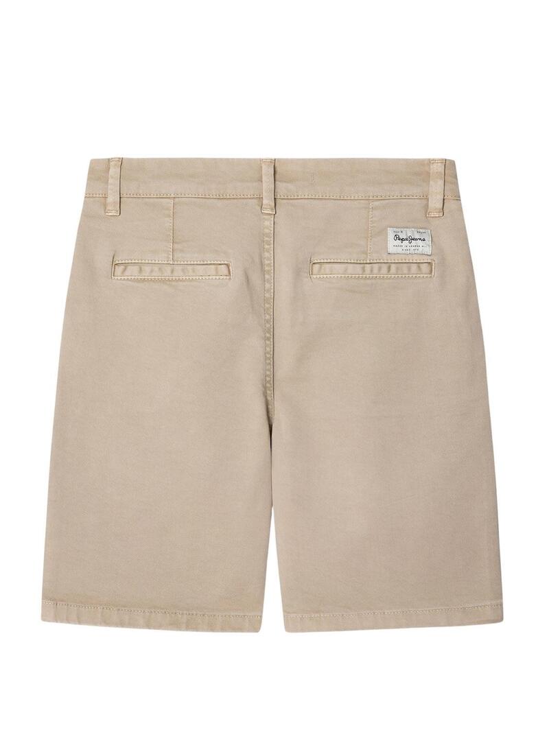 Bermuda Pepe Jeans beige per bambini