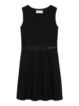 Abito Calvin Klein Jeans Flare nero per ragazza